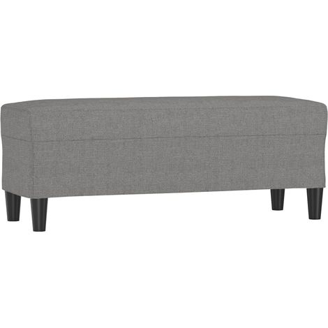 Banc d'entrée - Banc intérieur Gris foncé 100x35x41 cm Tissu fr9322 - Maison La Vie (1/5)
