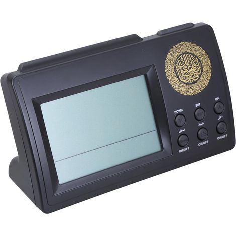 Reloj Azan musulmán, oraciones automáticas, dirección de la Qibla, reloj despertador digital islámico