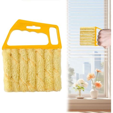 Brosse de nettoyage pour grilles d'aération - Brosse de nettoyage pour grilles de ventilation - Nettoyage facile - Pour la maison, le bureau ou la chambre (1/5)