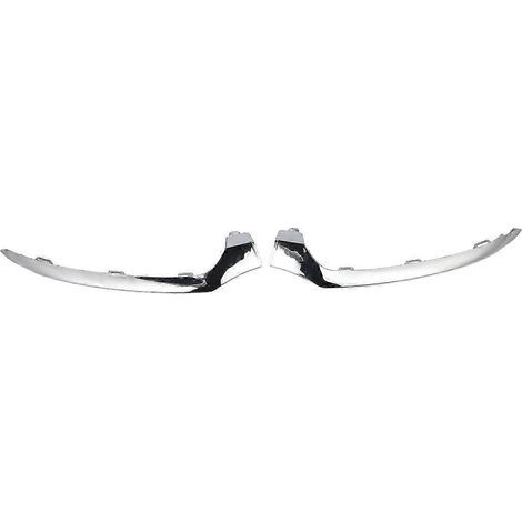 Baguette inférieure chromée de pare-chocs avant pour Mercedes-Benz Classe C W205 (2 pièces), référence 2058851374, compatible avec C205, A205 et S205, accessoire extérieur résistant (1/5)