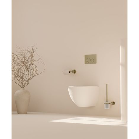 WC-Wandbürstenhalter Gebürstetes Gold - Hera (1/5)