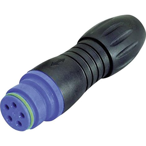 Binder Serie 720 Conector circular 3 polos montaje recto