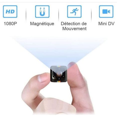 Mini Camera Espion Enregistreur - MHDYT - Full HD 1080P - Magnetic Spy Cam - Détection de Mouvement (1/4)