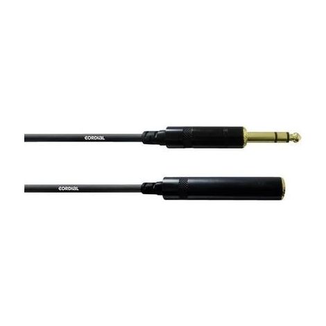 Cordial CFM 10 VK Audio Prolunga [1x Spina jack da 6.3 mm - 1x Presa jack da 6.3 mm] 10.00 m Nero (1/3)