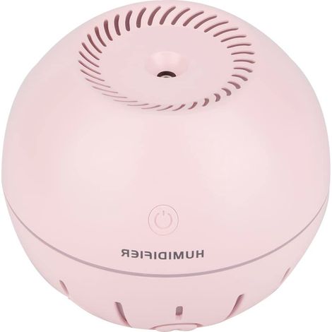 330 ml Mini-Luftbefeuchter in Kugelform mit USB-Anschluss und LED-Nachtlicht, Rosa (1/5)