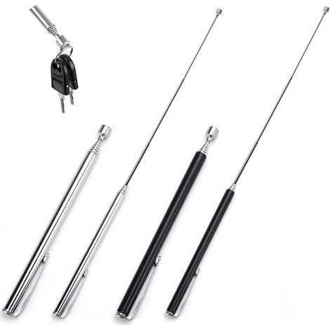 PCS Tools Telescopic Magnetic in Stainless steel 12,5 to 65 cm Telescopic Easy Magnetic Portable Ramassage Magnetic Telescopic for Keys Pliers Screw Nuts Bolts (1/5)