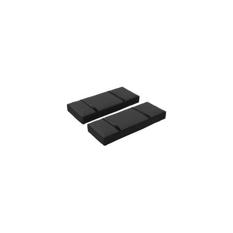 Lot de 2 sacs de sable pour parasols, rechargeables jusqu'à 25 kg, en Oxford 600D noir. (1/5)
