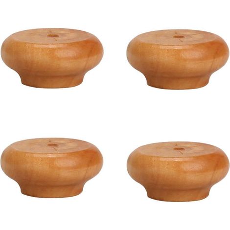 Massivholz-Möbelbeine, runde, kugelförmige Ersatzfüße für Sofa, Bett, Sessel, Schrank, Couchtisch, TV-Möbel – 2 cm (0,8 Zoll) – Holz