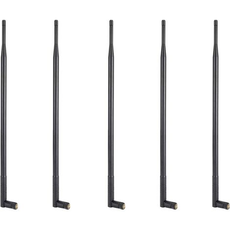 Antenne Wi-Fi 5X 12DBI, double bande 2,4G/5G, gain élevé, longue portée, avec connecteur RP-SMA pour réseau sans fil (1/4)