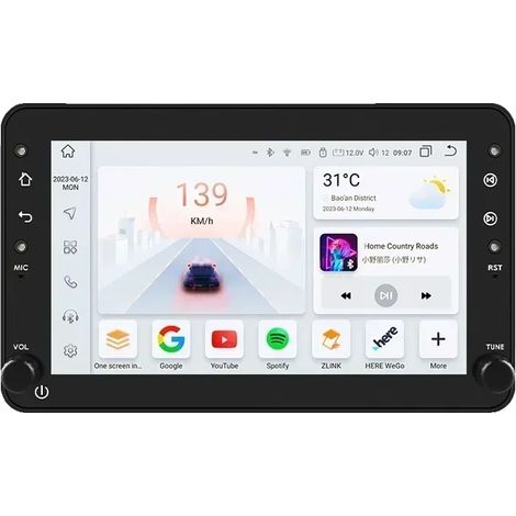 Autoradio, Dimensioni del display, Supporta diversi formati multimediali, Compatibile con Alfa Romeo 159/159 Sportwagon/Brera/Spider, S6 (6G 64G) (1/2)