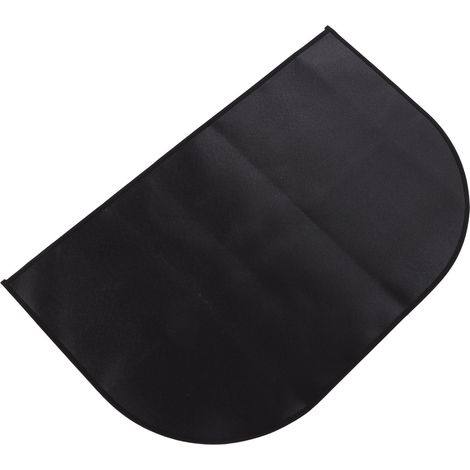 Tapis de foyer isolé, ignifugé et résistant à la chaleur, pliable, à placer sous le gril pour cheminée, camping et activités de plein air, noir, 50 x 80 cm / 19,7 x 31,5 pouces (1/5)