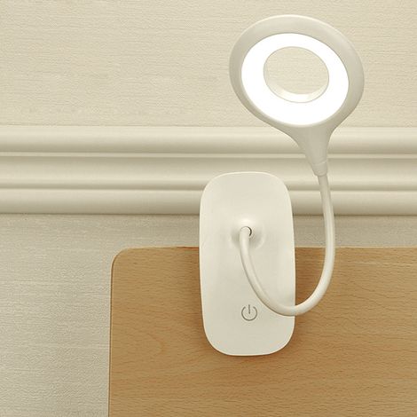 LED-Schreibtischlampe, USB-wiederaufladbare Klemmleuchte zum Lesen, 3 Beleuchtungsmodi und 3 Helligkeitsstufen, zum Lesen von Büchern, für Büro, Zuhause, Kinderzimmer, Nachttisch