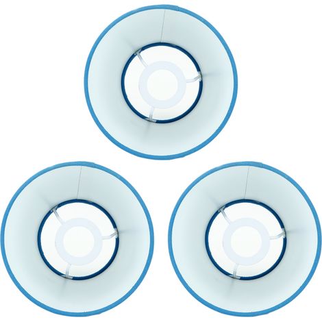 Abat-jour en tissu, pièce, innovant, E14, design moderne, cache-poussière, pour chambre, veilleuse, style rétro, bleu (1/5)