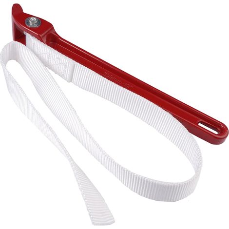 300mm Clé à Sangle, Ouvreur de Courroie de Filtre à Huile Clé à Tube Multifonctionnelle avec Courroie en Nylon Réglable pour Filtre à Huile, Pommeaux de Douche, Joints de Colle (1/5)