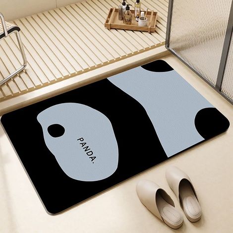 Tapis Absorbant Non-Dérapant Pour Salle De Bain - 40 x 60 cm - Imprimé - Usage Intérieur - 1 Pièce (1/5)