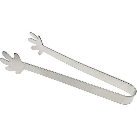 Pince à citron miniature en acier inoxydable, pince à sucre, pince à glaçons, outil de service alimentaire pour fêtes, cafés, bars et maison (forme paume) (1/3)