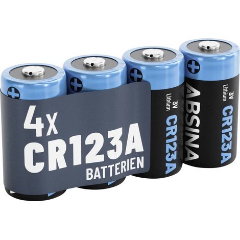 Absina Pile spéciale CR-123A lithium 1300 3 V 4 pc(s) (1/5)