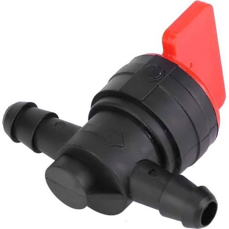 5pcs Vanne d'arrêt Micro-Drip-System Raccord Robinet 1/4 Pouce OD Tuyau Connecteur Outil de Coupure de Carburant Gaz en Plastique (1/4)