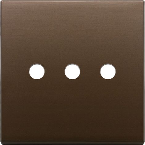 VIMAR - 22685.RN.3.12 Placca 3Mx3 BS Tondo bronzo scuro spazz.