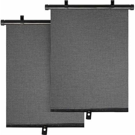 Pare- De Voiture Lot De 2 Pare- Rétractables pour Voiture Protection Solaire Latérale 40 X 45 CM C S6S9 Anti UV(40x45CM) (1/5)