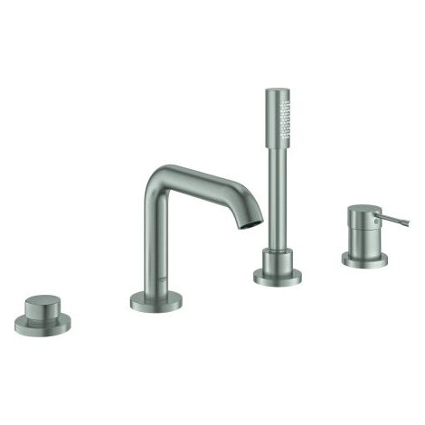 Grohe Essence - Wannenrandarmatur, 4-Loch Montage, SuperSteel 19578DC1