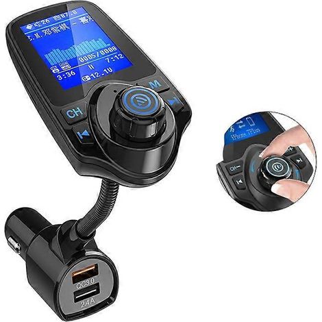 Autoradio FM Bluetooth pour voiture, accessoires auto, adaptateur audio sans fil pour voiture avec interface USB, lecteur Bluetooth pour voiture (1/5)