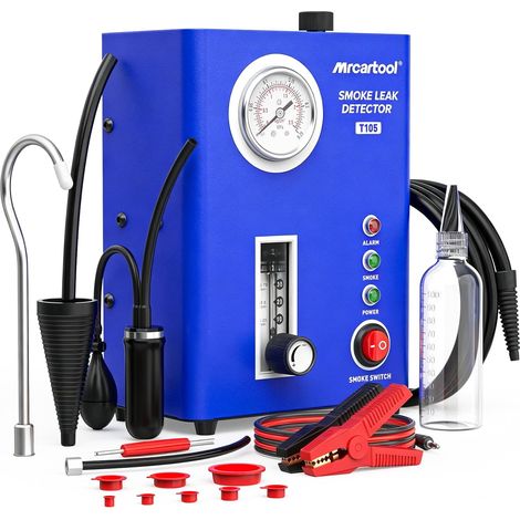 Automotive Smoke Machine with Pressure Indicator and Smoke Flow Meter and Air Pump, EVAP Smoke Machine for Vehicles, DC 12V Fuel Smoke Leak Detection (1/5)