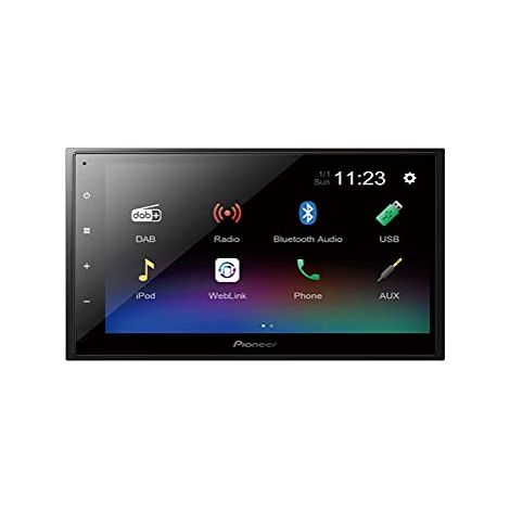 Pioneer DMH-A340DAB Monitor Autoradio Nero 200 W Bluetooth