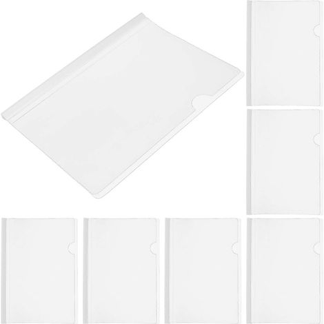 Chemises transparentes à barre coulissante – Chemises transparentes adaptées à l'école, au bureau, aux rapports et aux lettres – Lot de 10 pour une organisation facile des documents. (1/5)