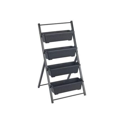 Étagère avec plates-bandes, de jardin, 4 niveaux, 62 x 108 x 56,5 cm (1/5)