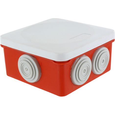 boite de dérivation - optibox - 80 x 80 x 42 mm - rouge - blm distribution 515303