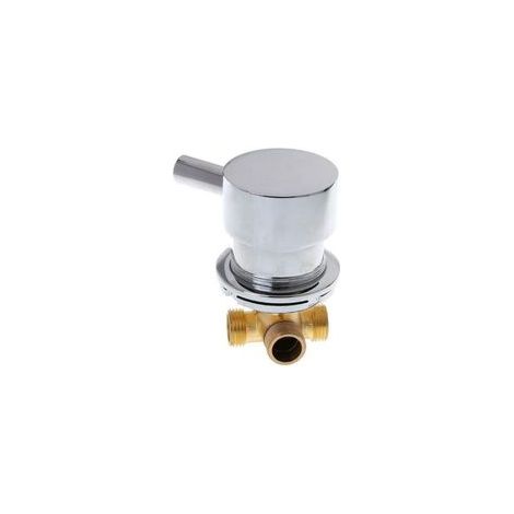 Mitigeur de douche mélangeur en laiton chromé – Filetage G1/2 – Cartouche céramique – Clapets anti-retour intégrés pour contrôle précis