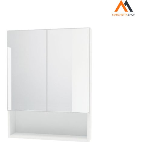 SPECCHIERA DA BAGNO DOPPIA ANTA '933' cm 62 x 15,5 x h.81 -