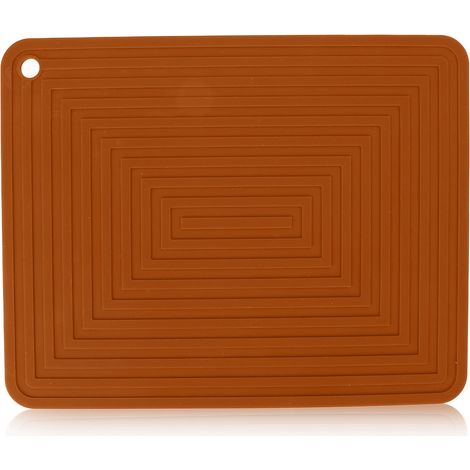 Tapis de séchage vaisselle antidérapant, flexible, isolant, drainant en silicone pour cuisine A (1/5)