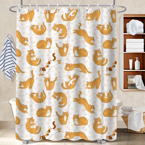 Rideau de douche imperméable en polyester 180x180 imperméable bâche polyester douche pour maison secondaire (1/5)