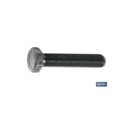 Pack mit 5 DIN 933 C-8.8 UNF 1 x 80 N Schrauben - Schwarzer Stahl