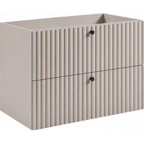 Mobile da bagno sospeso con vano per lavabo 80 cachemire, maniglie in tre colori, 80 x 44,4 x 57 cm (1/5)