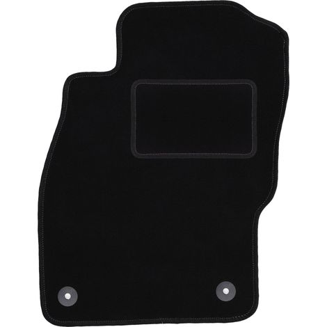 Tapis de sol conducteur en velours pour : Opel Adam hatchback (2012-) noir (1/5)