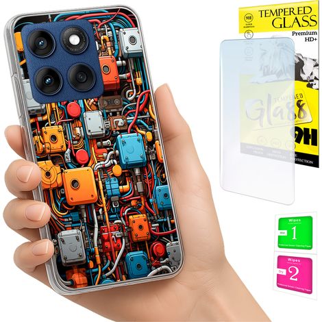 Custodia per Motorola Edge 60 Fusion / Edge 60, cover posteriore in vetro. (1/5)