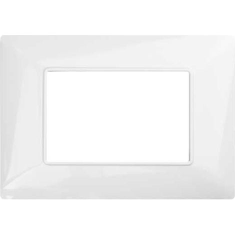 Placchetta per interruttorea 3 posti bianco cassetta 503 compatibile con btcino matix supporto cover (1/2)