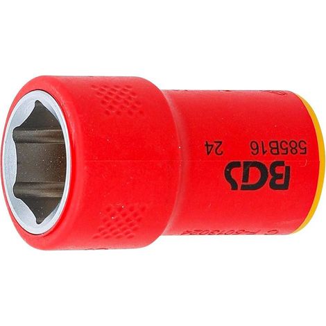 Douille pour Clé VDE Six Pans 10 mm - 16 mm - Isolation Sécurisée et Précision, Acier, Pro, 1000 V - D-Work (1/5)