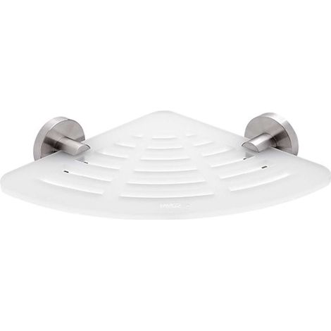 Nimco Unix - IXI-Eckregal, 23 cm, Plexiglas matt/Edelstahl poliert UNM X211-10 (1/2)