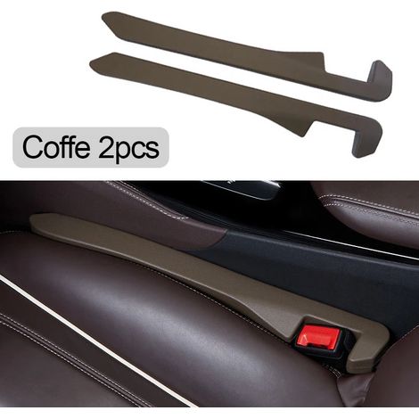 (2 pièces, couleur café) Bande de remplissage étanche pour joints de siège auto, bouchon pour coutures latérales, accessoire de décoration intérieure universel (1/5)