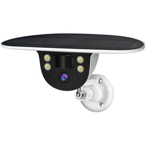 Caméra de surveillance extérieure à double objectif à énergie solaire, expérience de sécurité à domicile, surveillance sans fil à 360 degrés et précision haute définition (1/5)