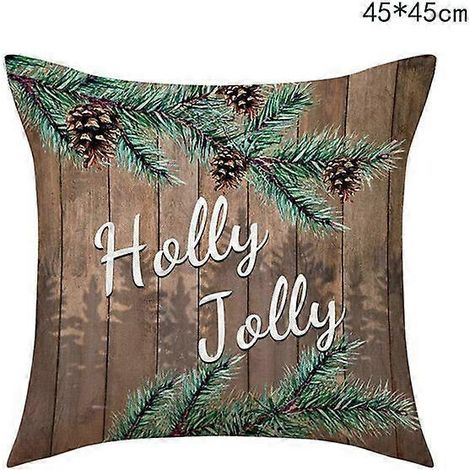 Housse de coussin de Noël 45 cm, Père Noël, bonhomme de neige, sapin de Noël, décoration de Noël pour la maison (1/5)