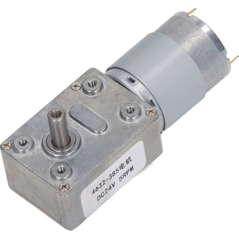 Moteur à réducteur DC24V 5 tr/min 4632-385 avec engrenage à vis sans fin autobloquant pour appareils électriques (1/5)