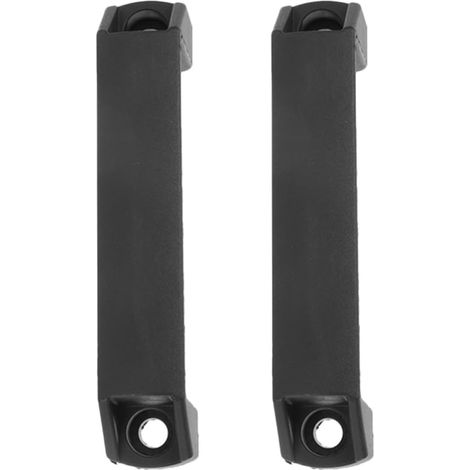 Poignées en Alliage D'aluminium Noir Poignées Industrielles Robustes Lot de 2 Distance de Trou Polyvalente et Fixation Sécurisée pour Boîte à Outils pour Armoires Électriques (1/5)