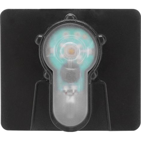 Mini lampe signal IPX8 étanche gilet casque sécurité lumière à crochet et boucle base noire lumière violette (1/5)