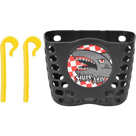 Panier avant vélo enfant, porte-bagages mignon pour scooter et bicyclette, idéal pour courses, couleur noire - Accessoire pratique et ludique. (1/5)