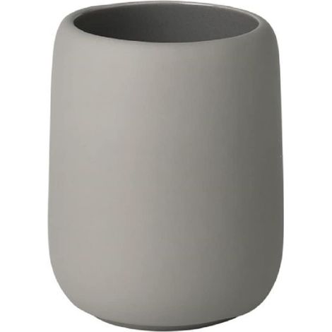 Gobelet à Brosse à Dents en céramique, Porte-Brosse à Dents avec Espace pour Brosse à Dents et Dentifrice, Doux au Toucher, Accessoire de Salle de Bain (1/4)